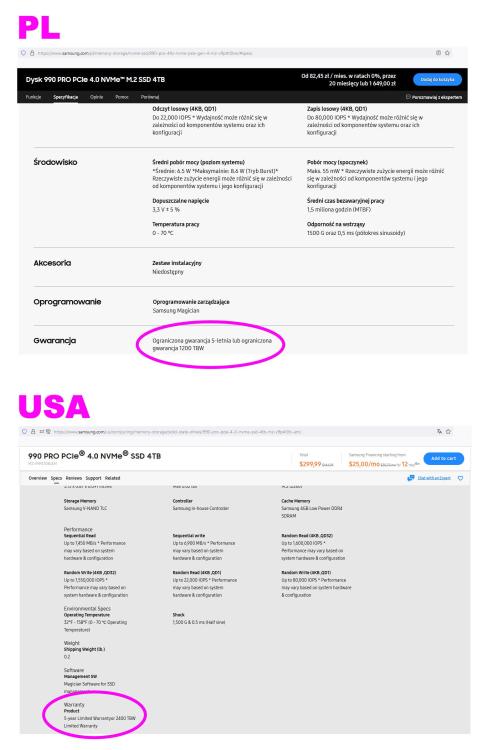 Samsung SSD 990 PRO 4TB TBW PL vs USA.jpg